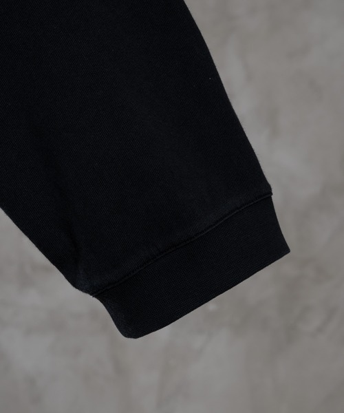 heavy cotton vintage like retro logo print pigment big long-T/ヘビーコットンヴィンテージライクレトロロゴプリントピグメントTシャツ（Tシャツ/カットソー）｜ADRER（アドラー）