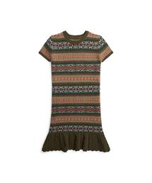 POLO RALPH LAUREN CHILDRENSWEAR（ポロ ラルフ ローレン チルドレンズウェア）の「フェア アイル コットンブレンド セーター ドレス（ワンピース・キッズ）」