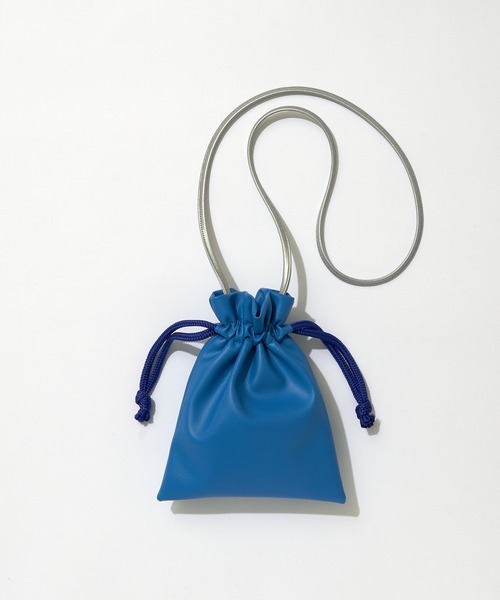 GRAIN（グレイン）の「非表示【GRAIN/グレイン】バイカラーミニ巾着ショルダーバッグ ＃Owl（ショルダーバッグ・レディース・ブラック/ゴールド/ブルー/シルバー/ブラック系その他2/サックスブルー/パープル/ネイビー/ガンメタ・FREE）」の18枚目の写真