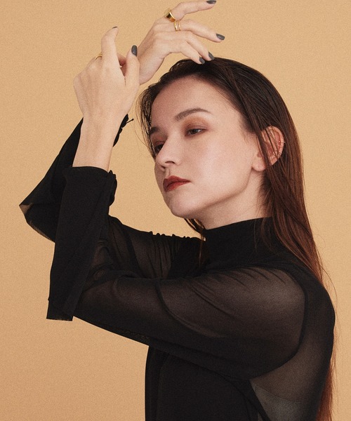 CENE（セネ）の「【CENE】セネ/ダブルラインリング（リング・レディース・ゴールド・#13/#9/#11/#15/#7）」の2枚目の写真