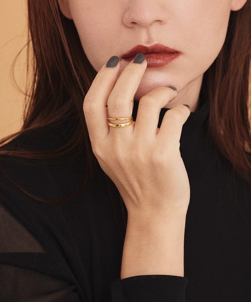 CENE（セネ）の「【CENE】セネ/ダブルラインリング（リング・レディース・ゴールド・#13/#9/#11/#15/#7）」の15枚目の写真