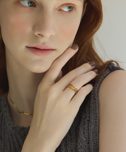 CENE（セネ）の「【CENE】セネ/ダブルラインリング（リング・レディース・ゴールド・#13/#9/#11/#15/#7）」の11枚目の写真