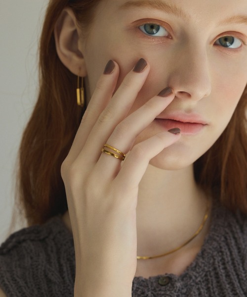 CENE（セネ）の「【CENE】セネ/ダブルラインリング（リング・レディース・ゴールド・#13/#9/#11/#15/#7）」の12枚目の写真