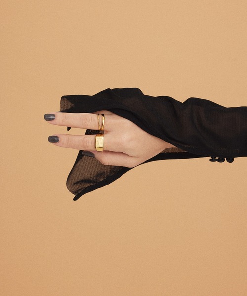 CENE（セネ）の「【CENE】セネ/ダブルラインリング（リング・レディース・ゴールド・#13/#9/#11/#15/#7）」の17枚目の写真