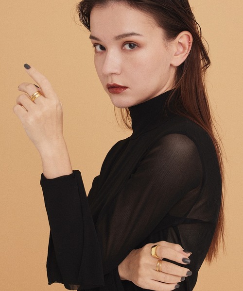 CENE（セネ）の「【CENE】セネ/ダブルラインリング（リング・レディース・ゴールド・#13/#9/#11/#15/#7）」の18枚目の写真