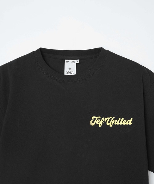 X-girl（エックスガール）の「WEリーグ|JEF ICL OVAL LOGO S/S TEE/ジェフユナイテッド市原・千葉レディースJEF UNITED/Tシャツ（スポーツグッズ・レディース・イエロー/ブラック/ホワイト・MEDIUM/X-LARGE/LARGE）」の18枚目の写真