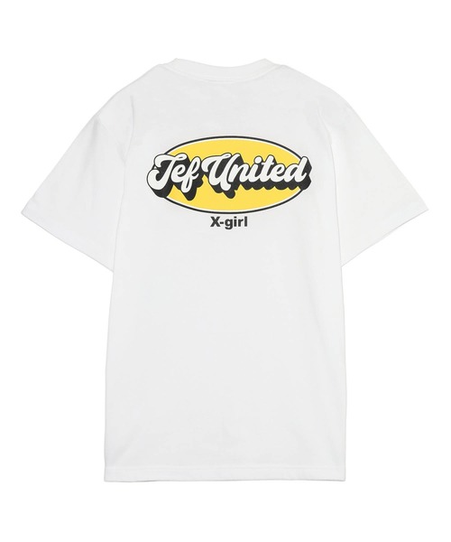 X-girl（エックスガール）の「WEリーグ|JEF ICL OVAL LOGO S/S TEE/ジェフユナイテッド市原・千葉レディースJEF UNITED/Tシャツ（スポーツグッズ・レディース・イエロー/ブラック/ホワイト・MEDIUM/X-LARGE/LARGE）」の10枚目の写真