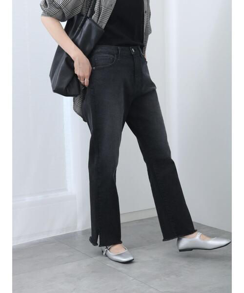Samansa Mos2 blue(サマンサモスモスブルー)の「【ECO DENIM】ストレートパンツ(その他パンツ・レディース・ブラック/ネイビー/ブルー・F)」の1枚目の写真