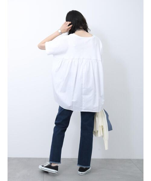 Samansa Mos2 blue(サマンサモスモスブルー)の「【ECO DENIM】ストレートパンツ(その他パンツ・レディース・ブラック/ネイビー/ブルー・F)」の16枚目の写真