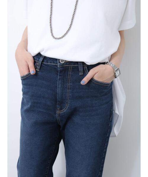 Samansa Mos2 blue(サマンサモスモスブルー)の「【ECO DENIM】ストレートパンツ(その他パンツ・レディース・ブラック/ネイビー/ブルー・F)」の17枚目の写真
