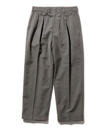 BEAMS PLUS | BEAMS PLUS / 2プリーツ ウール ポリエステル ワイドトラウザーズ(その他パンツ)