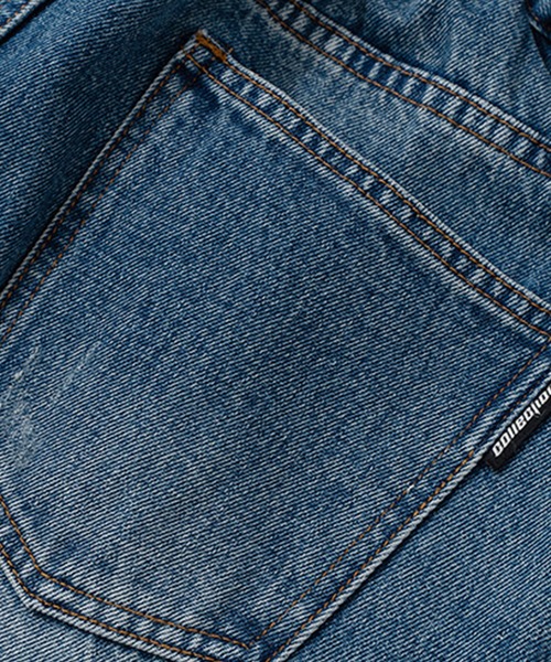 aimoha（アイモハ）の「aimoha menスリームストレートデニム（デニムパンツ・メンズ・ブルー・MEDIUM/SMALL/X-LARGE/LARGE）」の12枚目の写真