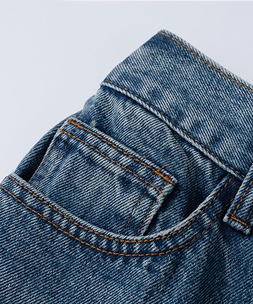 aimoha（アイモハ）の「aimoha menスリームストレートデニム（デニムパンツ・メンズ・ブルー・MEDIUM/SMALL/X-LARGE/LARGE）」の15枚目の写真