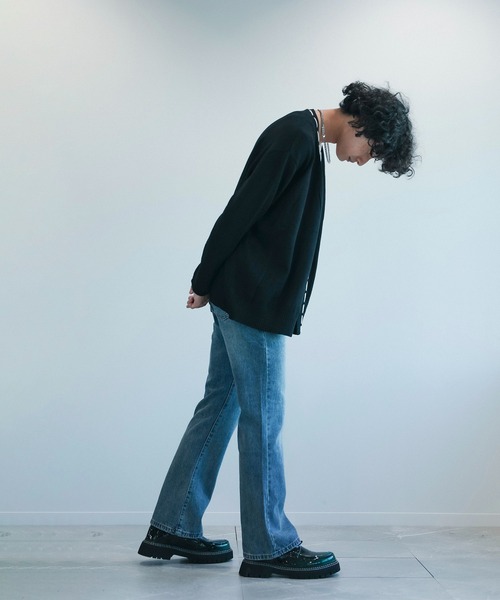 aimoha（アイモハ）の「aimoha menスリームストレートデニム（デニムパンツ・メンズ・ブルー・MEDIUM/SMALL/X-LARGE/LARGE）」の18枚目の写真