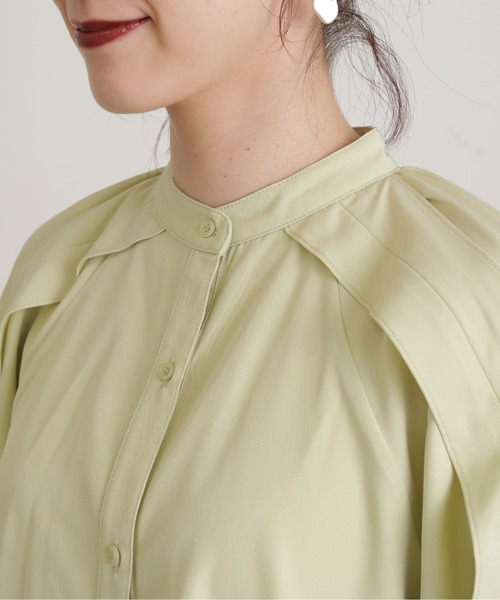 N.(N. Natural Beauty Basic)(エヌエヌナチュラルビューティーベーシック)の「◆レースアップスリーブブラウス(シャツ/ブラウス・レディース・ホワイト/ブルー/ライトグリーン・MEDIUM)」の22枚目の写真