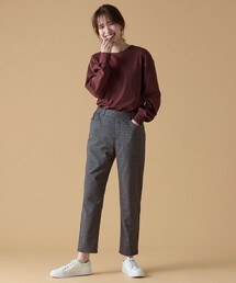 【UVカット/ウエストゴム/ストレッチ】大人の7daysデイリーパンツ
