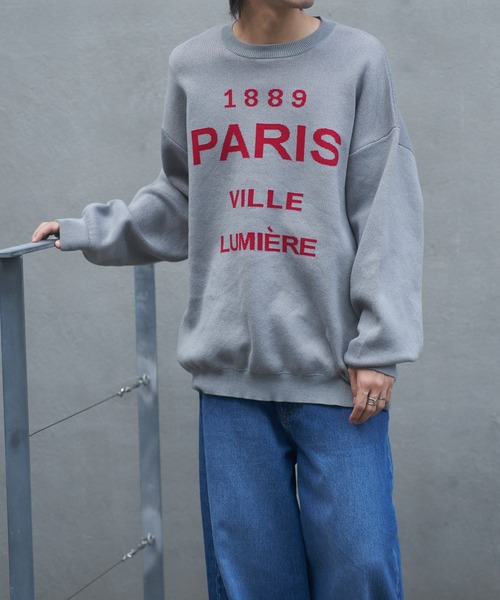 COLONY 2139（コロニートゥーワンスリーナイン）の「サインボードジャガードニット（ニット/セーター・メンズ・ネイビー/グレー・MEDIUM/LARGE）」の6枚目の写真