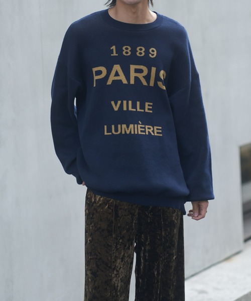 COLONY 2139（コロニートゥーワンスリーナイン）の「サインボードジャガードニット（ニット/セーター・メンズ・ネイビー/グレー・MEDIUM/LARGE）」の13枚目の写真