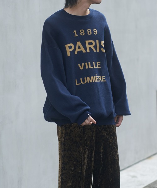 COLONY 2139（コロニートゥーワンスリーナイン）の「サインボードジャガードニット（ニット/セーター・メンズ・ネイビー/グレー・MEDIUM/LARGE）」の17枚目の写真