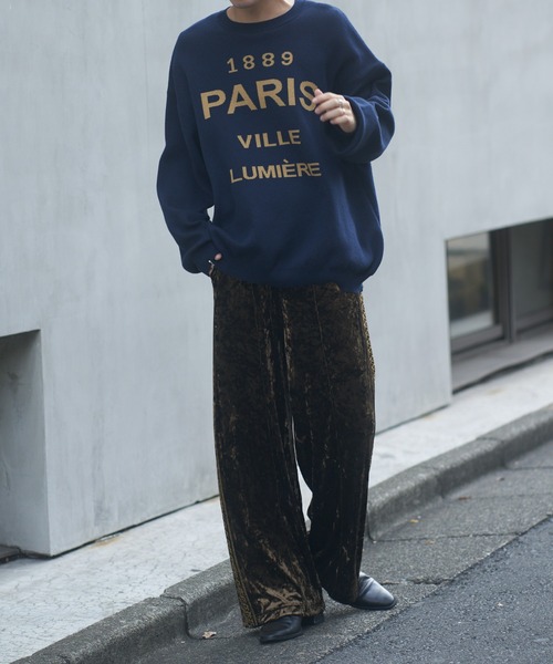 COLONY 2139（コロニートゥーワンスリーナイン）の「サインボードジャガードニット（ニット/セーター・メンズ・ネイビー/グレー・MEDIUM/LARGE）」の21枚目の写真