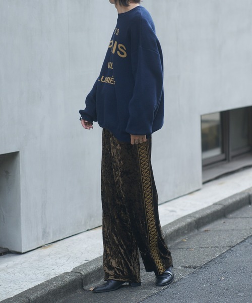 COLONY 2139（コロニートゥーワンスリーナイン）の「サインボードジャガードニット（ニット/セーター・メンズ・ネイビー/グレー・MEDIUM/LARGE）」の8枚目の写真