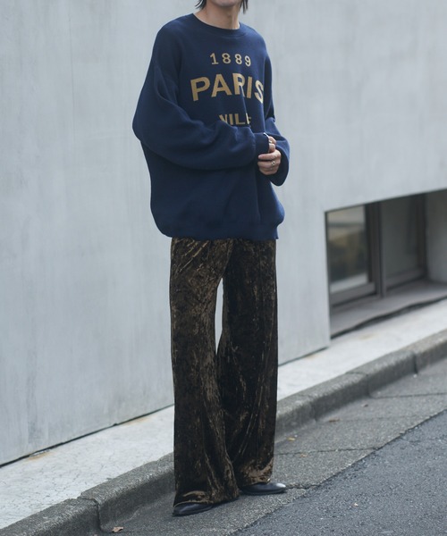 COLONY 2139（コロニートゥーワンスリーナイン）の「サインボードジャガードニット（ニット/セーター・メンズ・ネイビー/グレー・MEDIUM/LARGE）」の12枚目の写真