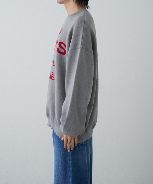 COLONY 2139（コロニートゥーワンスリーナイン）の「サインボードジャガードニット（ニット/セーター・メンズ・ネイビー/グレー・MEDIUM/LARGE）」の15枚目の写真