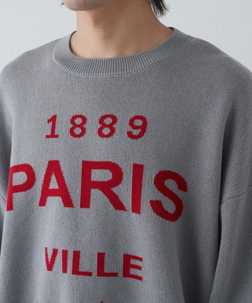 COLONY 2139（コロニートゥーワンスリーナイン）の「サインボードジャガードニット（ニット/セーター・メンズ・ネイビー/グレー・MEDIUM/LARGE）」の19枚目の写真