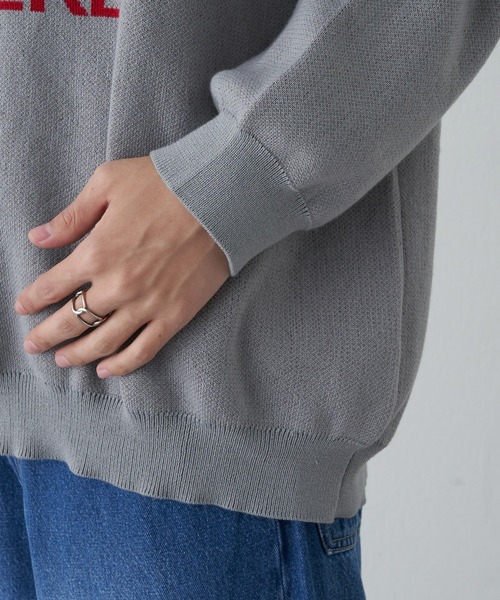 COLONY 2139（コロニートゥーワンスリーナイン）の「サインボードジャガードニット（ニット/セーター・メンズ・ネイビー/グレー・MEDIUM/LARGE）」の22枚目の写真