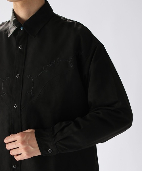 niko and...（ニコアンド）の「刺しゅうウエスタンシャツ（シャツ/ブラウス・メンズ・ブラウン/ブラック・LARGE/MEDIUM）」の18枚目の写真