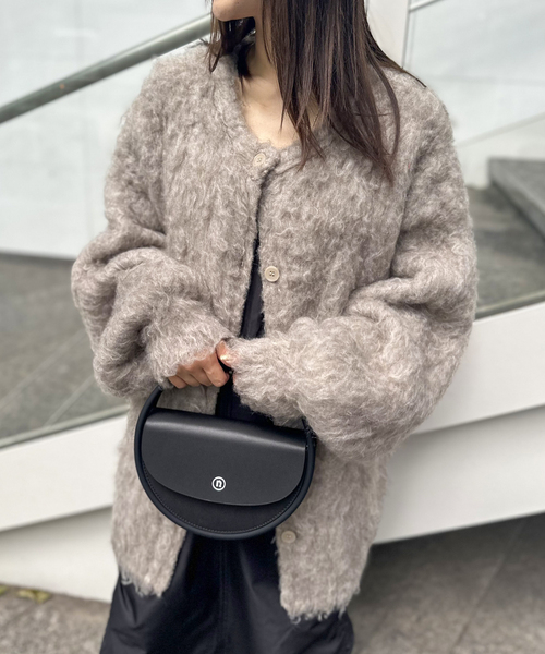 COMMRE（コムル）の「【COMMRE / コムル】ヘアリーシャギーニットカーディガン（カーディガン/ボレロ・レディース・ベージュ/ホワイト/グリーン/ブルー系その他・FREE）」の2枚目の写真