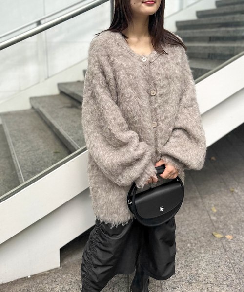 COMMRE（コムル）の「【COMMRE / コムル】ヘアリーシャギーニットカーディガン（カーディガン/ボレロ・レディース・ベージュ/ホワイト/グリーン/ブルー系その他・FREE）」の19枚目の写真