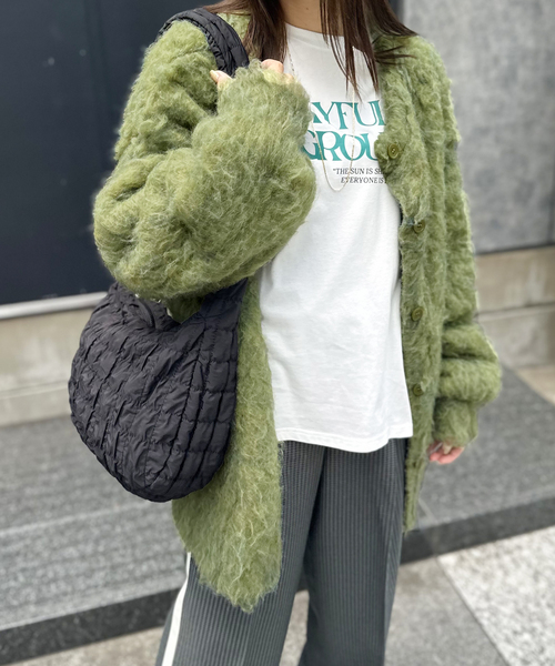 COMMRE（コムル）の「【COMMRE / コムル】ヘアリーシャギーニットカーディガン（カーディガン/ボレロ・レディース・ベージュ/ホワイト/グリーン/ブルー系その他・FREE）」の22枚目の写真