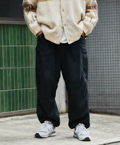 FREAK'S STORE（フリークスストア）の「FREAK’S STORE/フリークスストア ベーシックカーゴパンツ/スタンダードフィット（カーゴパンツ・メンズ・ブラック/オリーブ/グリーン系その他/その他9・MEDIUM/LARGE）」の8枚目の写真
