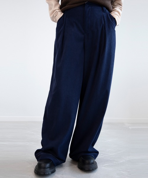 aimoha（アイモハ）の「aimoha menコーデュロイワイドパンツ（その他パンツ・メンズ・ネイビー/ベージュ・M/L/XL）」の15枚目の写真