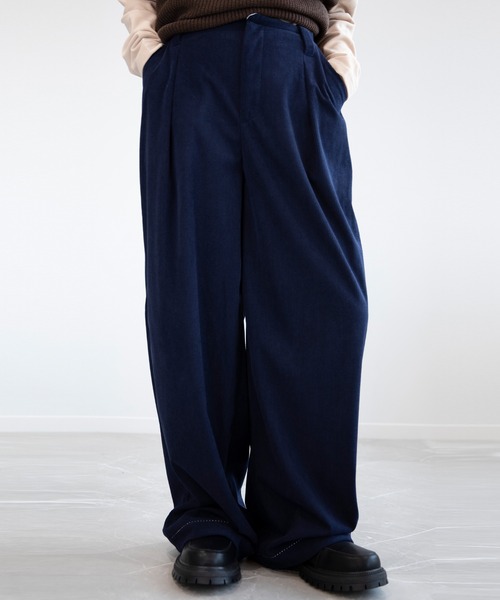 aimoha（アイモハ）の「aimoha menコーデュロイワイドパンツ（その他パンツ・メンズ・ネイビー/ベージュ・M/L/XL）」の13枚目の写真
