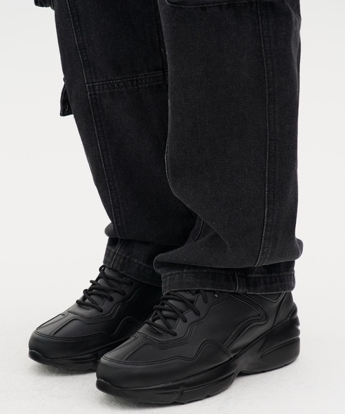 REON STUDIO（レオンスタジオ）の「韓国ブランド RE:ON STUDIO レオンスタジオ 8.5CM HI SOLE VOLUME SNEAKER ハイソール ボリュームスニーカー 厚底スニーカー シューズ 靴 運動靴 韓国ファッション（スニーカー・メンズ・ホワイト/ブラック・26.0cm/27.0cm/28.0cm）」の14枚目の写真