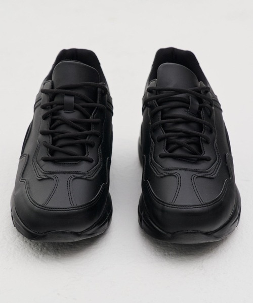 REON STUDIO（レオンスタジオ）の「韓国ブランド RE:ON STUDIO レオンスタジオ 8.5CM HI SOLE VOLUME SNEAKER ハイソール ボリュームスニーカー 厚底スニーカー シューズ 靴 運動靴 韓国ファッション（スニーカー・メンズ・ホワイト/ブラック・26.0cm/27.0cm/28.0cm）」の9枚目の写真