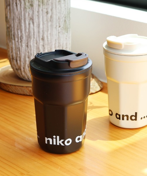 niko and...(ニコアンド)の「オリジナルニコロゴステンレスタンブラー/容量400ml(グラス/マグカップ/タンブラー・レディース・ホワイト/ブラック・0)」の19枚目の写真