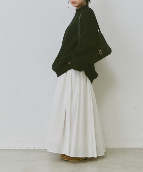 Libra Cue(リブラ キュー)の「オーバールーズニット(ニット/セーター・レディース・イエロー/アイボリー/グレー/ブラック・FREE)」の14枚目の写真