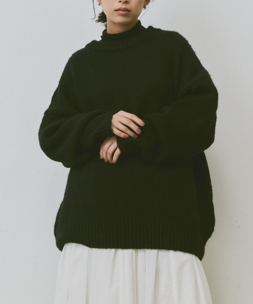 Libra Cue(リブラ キュー)の「オーバールーズニット(ニット/セーター・レディース・イエロー/アイボリー/グレー/ブラック・FREE)」の16枚目の写真