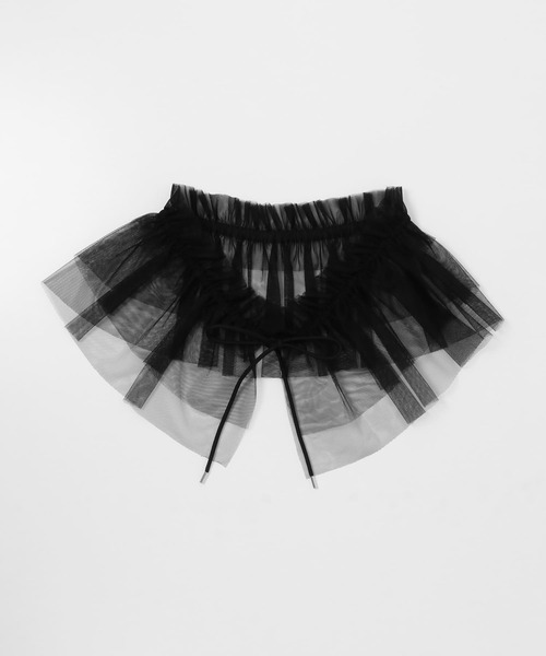 KBF（ケイビーエフ）の「マルチWAYチュール付け襟（その他小物・レディース・ベージュ/ブラック・ONE）」の19枚目の写真