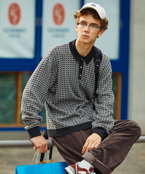 ETRO エトロ ビッグカラー ニットポロシャツ ETRO エトロ ビッグカラー ニットポロシャツ