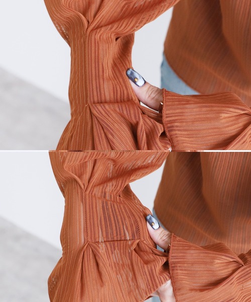 4月新作】プリーツプリーズ SHEER BOUNCE KNIT プリーツプリーズ