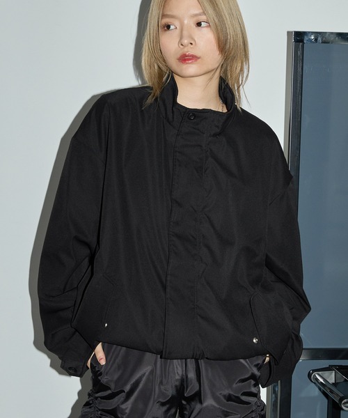 Anchor Smith（アンカー スミス）の「ビッグシルエット裏フリース M-65ショートブルゾン（ブルゾン・メンズ・ブラック/カーキ/アイボリー/グレー/ライトグレー・L/M）」の15枚目の写真