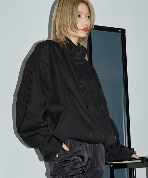 Anchor Smith（アンカー スミス）の「ビッグシルエット裏フリース M-65ショートブルゾン（ブルゾン・メンズ・ブラック/カーキ/アイボリー/グレー/ライトグレー・L/M）」の18枚目の写真