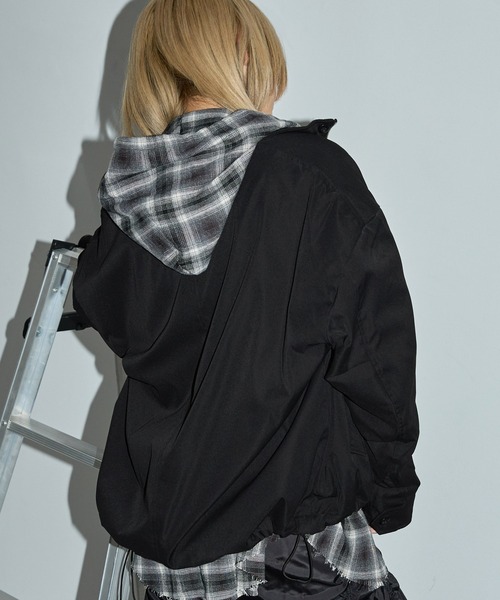 Anchor Smith（アンカー スミス）の「ビッグシルエット裏フリース M-65ショートブルゾン（ブルゾン・メンズ・ブラック/カーキ/アイボリー/グレー/ライトグレー・L/M）」の19枚目の写真