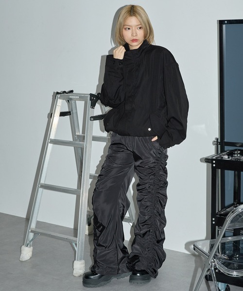 Anchor Smith（アンカー スミス）の「ビッグシルエット裏フリース M-65ショートブルゾン（ブルゾン・メンズ・ブラック/カーキ/アイボリー/グレー/ライトグレー・L/M）」の22枚目の写真