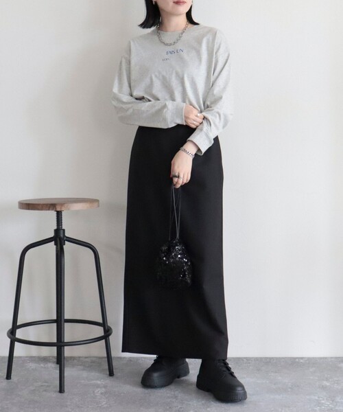 fredy emue（フレディエミュ）の「ちびロゴロンT（Tシャツ/カットソー・レディース・ライトグレー/オフホワイト/ベージュ・38）」の19枚目の写真