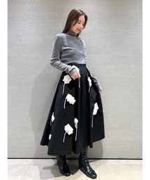 CELFORD(セルフォード)の「オーナメントフラワースカート CELFORD(セルフォード)の「オーナメントフラワースカート